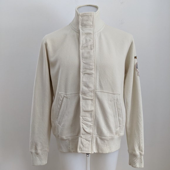 AVIAZIONE NAVALE Zip Sweater, Cream, L - Picture 8 of 9